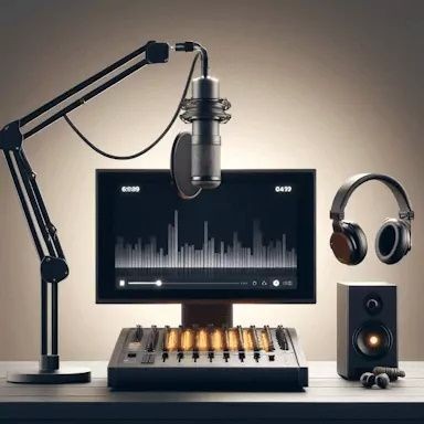 podcast studio setup